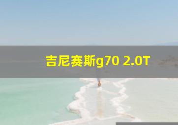 吉尼赛斯g70 2.0T